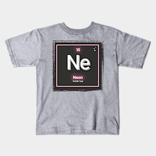 The periodic table - Neon - pink Kids T-Shirt